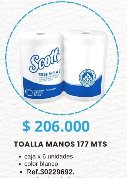 Toallas de manos