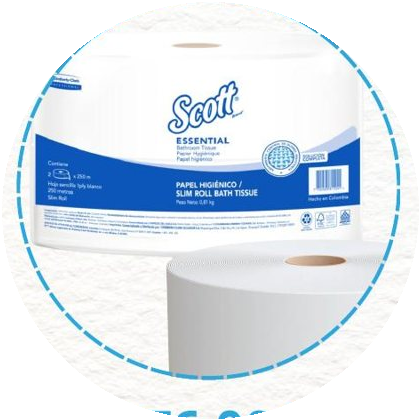 Papel higiénico 250 mts