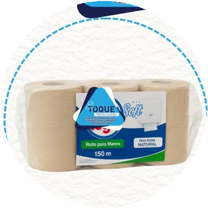 Toalla de manos marca propia 150 mts