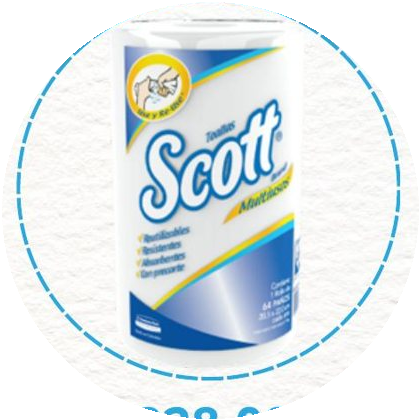 Toalla Scott blanca X24