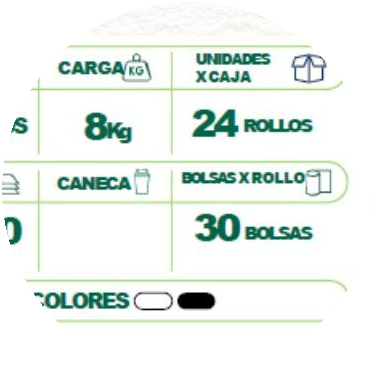 Bolsa para residuos — diferentes calibres