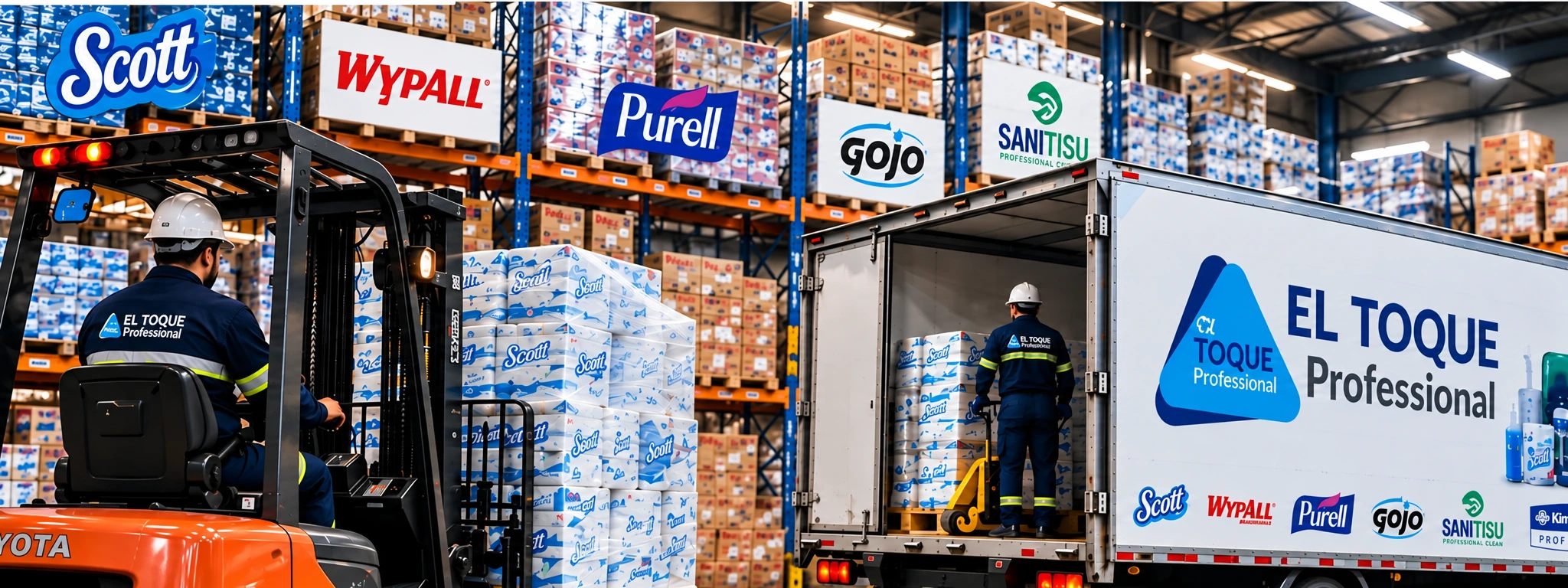 Operación logística y distribución de El Toque Professional