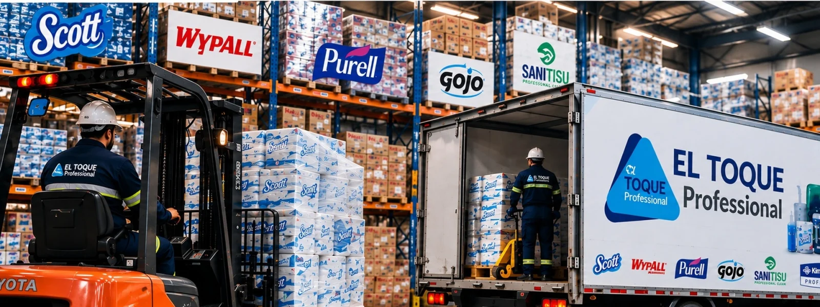 Operación logística y distribución de El Toque Professional